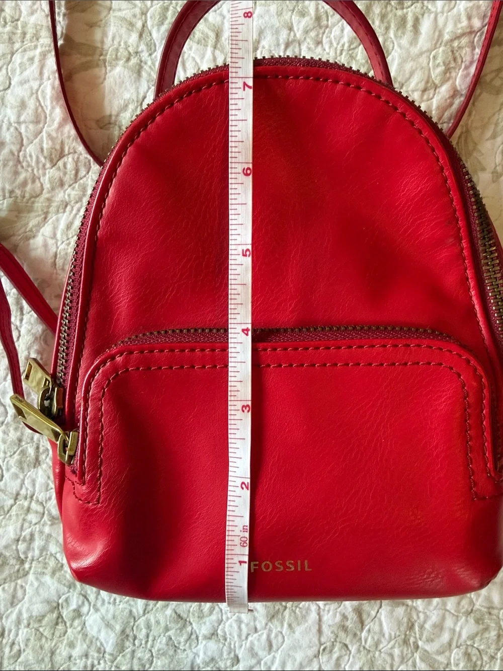 Fossil Red Mini Backpack